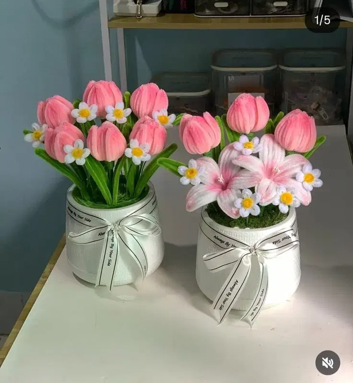 مقایسه گل‌های مصنوعی پیپ پاک کن با سایر انواع گل‌های مصنوعی